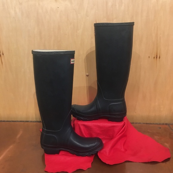 🌲VINTAGE ORIGINAL HUNTER TALL RAIN BOOTS🌲 - Picture 8 of 8